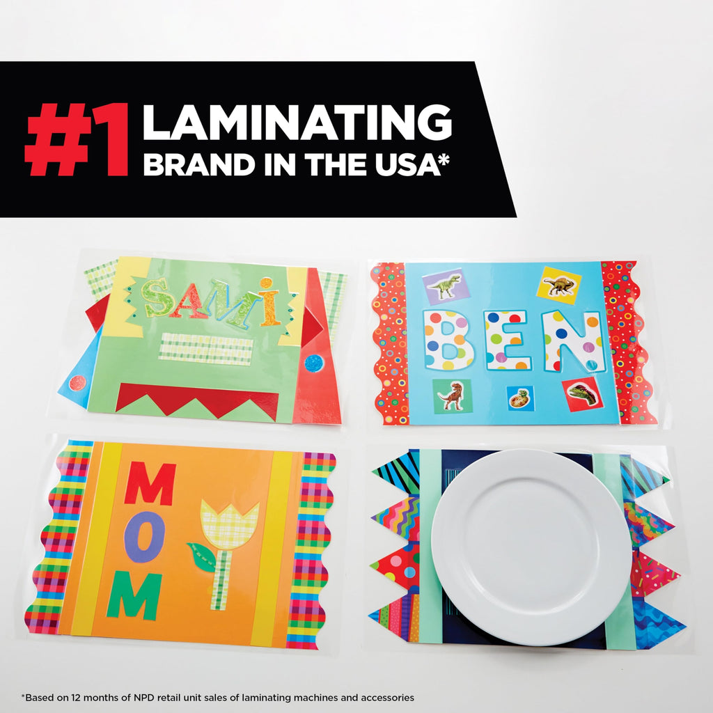 Scotch Self-Sealing Laminating Pouches, 9.5 mil, 2 7/16 x 3 7/8, Business Card Size, Pack of 25