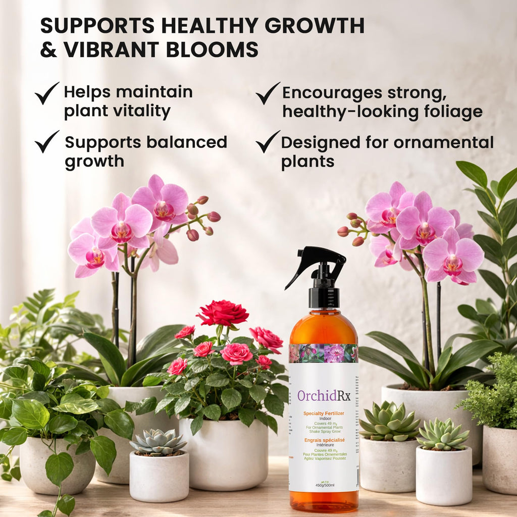 OrchidRx Plant Fortifier/Fertilizer - Grow Your Plants Stronger and Healthier with Plant Fertilizer Spray - 100% Certified Organic and Easy to Use Idea for Gardeners | 500 ml