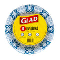 Glad Round Disposable Paper Bowls, Green Victorian Design - Heavy Duty, Soak Proof, Cut-Resistant, Microwavable Bowl for All Foods & Daily Use, 16 Oz, 50 Count