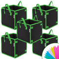 VIVOSUN 5 Pack 5 Gallon Square Grow Bags, Thick Fabric Bags with Handles