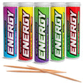 Xero Picks ENERGY Infused Flavored Toothpicks with Caffeine, B12, and B6 (Variety, 5 Pack)