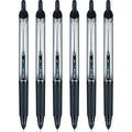 PILOT Pen 13616 Precise V7 RT Refillable & Retractable Liquid Ink Rolling Ball Pens, Fine Point (0.7mm) Black Ink, 6-Pack