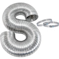 Eastman 69028 Semi-Rigid Aluminum Dryer Duct, silver