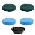 4 Pack Foam Scrubber and Scouring Pad for Glass, Floor Cleaning, Compatible with kHelfer & LyriFine Electric Spin Scrubber