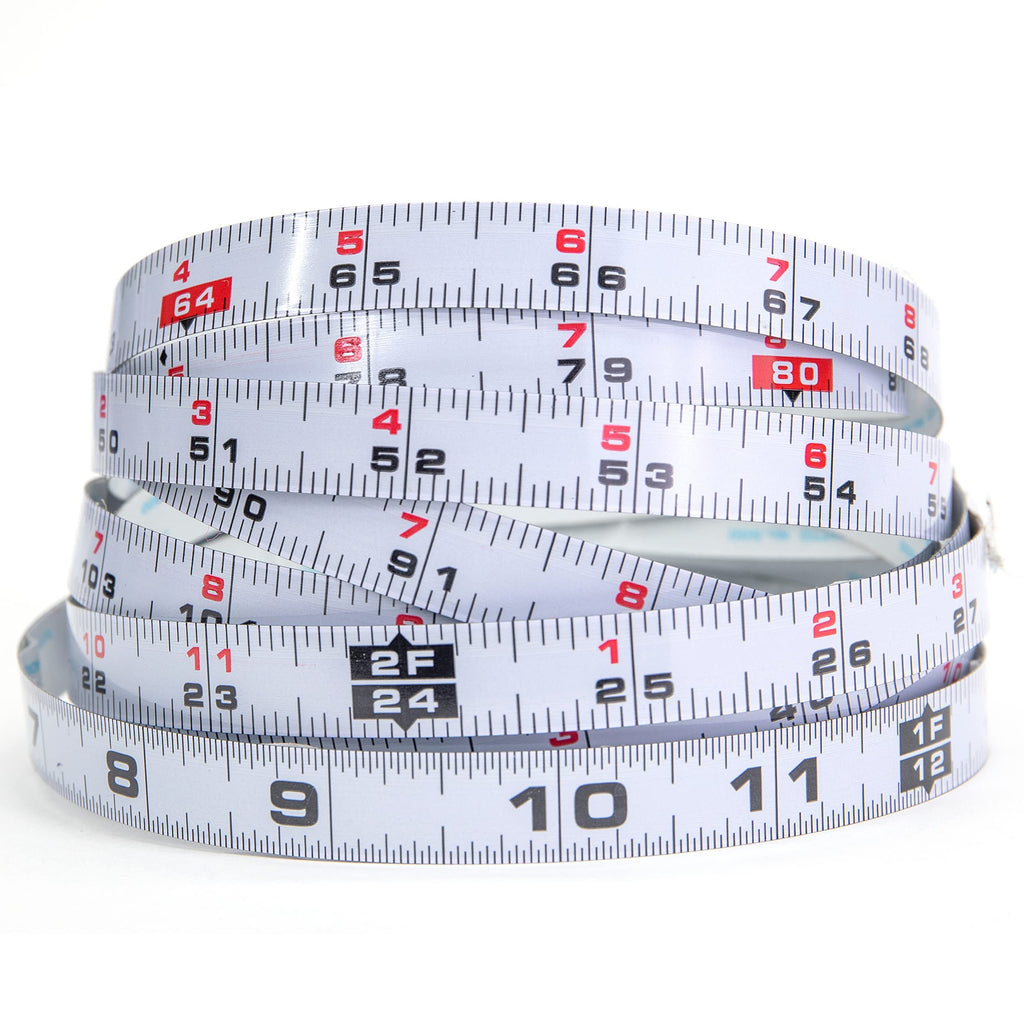Kreg 12-Foot Self-Adhesive Measuring Tape - Left to Right Reading Bench Ruler - Stick On Precision Workshop Scale - KMS7724