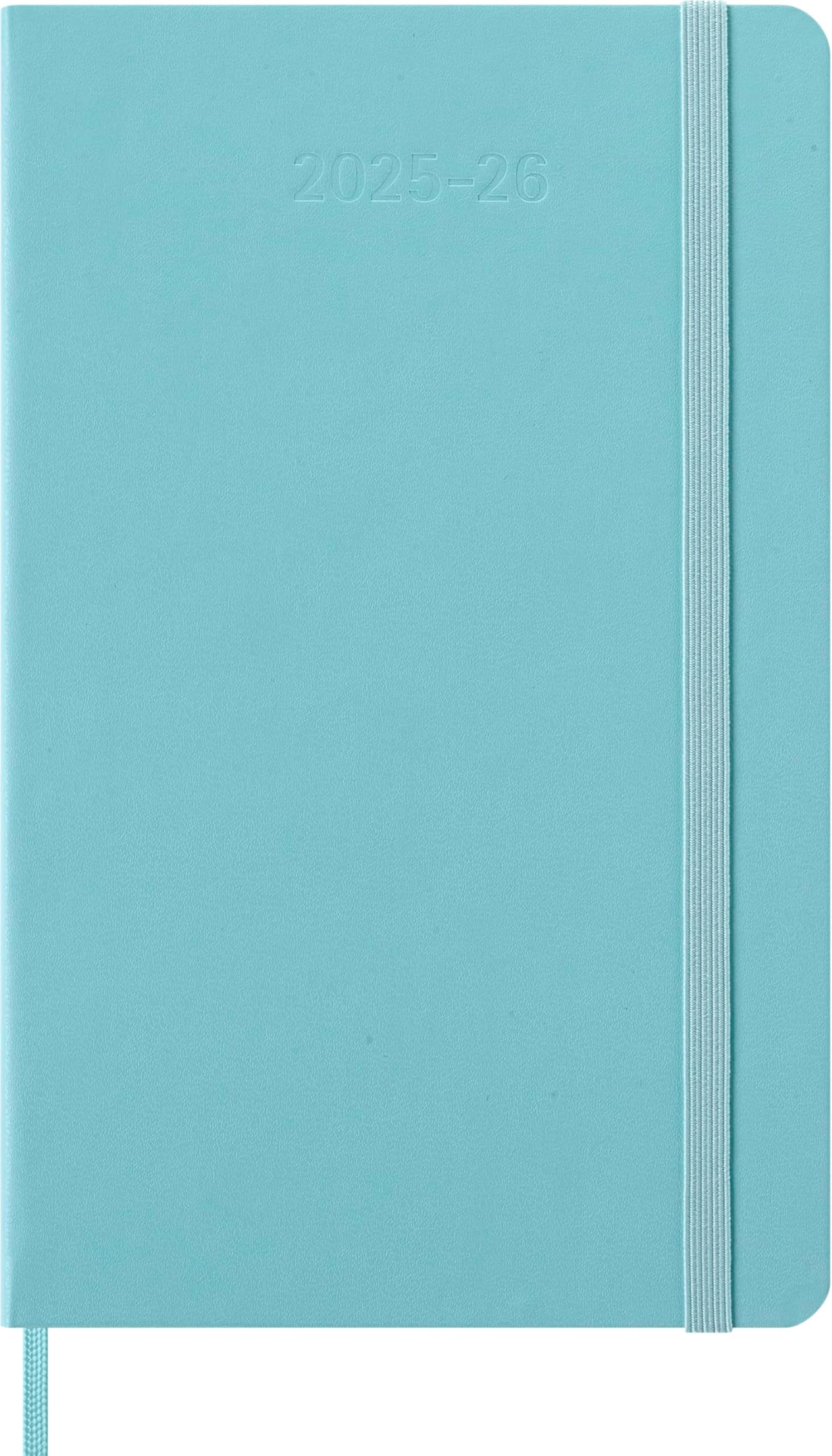 Moleskine Classic 18 Month 2025-2026 Weekly Planner, Hard Cover, Large (5" x 8.25"), Aquamarine, 208 pages