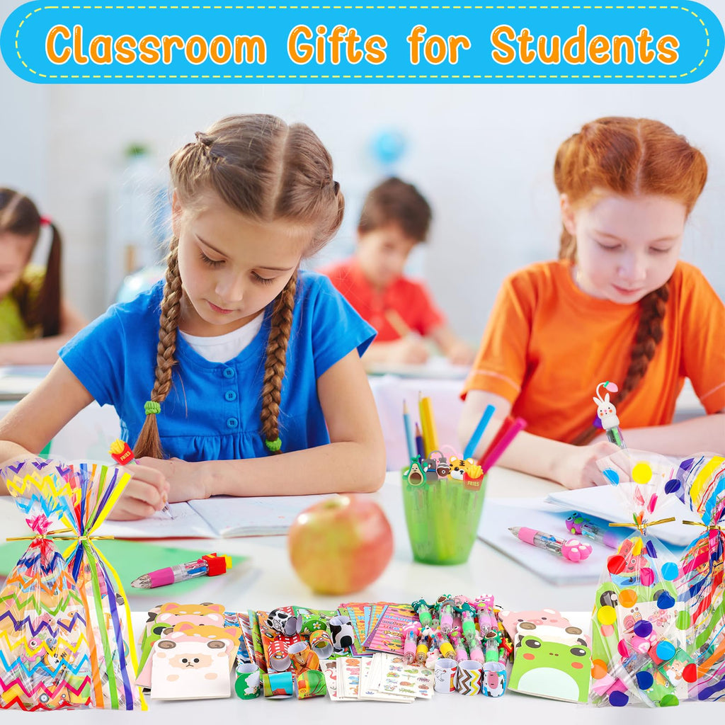 Stationery Party Pack, 12Pack Birthday Goodie Bags with Multicolor Pen Mini Notebooks for Goodie Bag Classroom Gifts Class Rewards Prizes