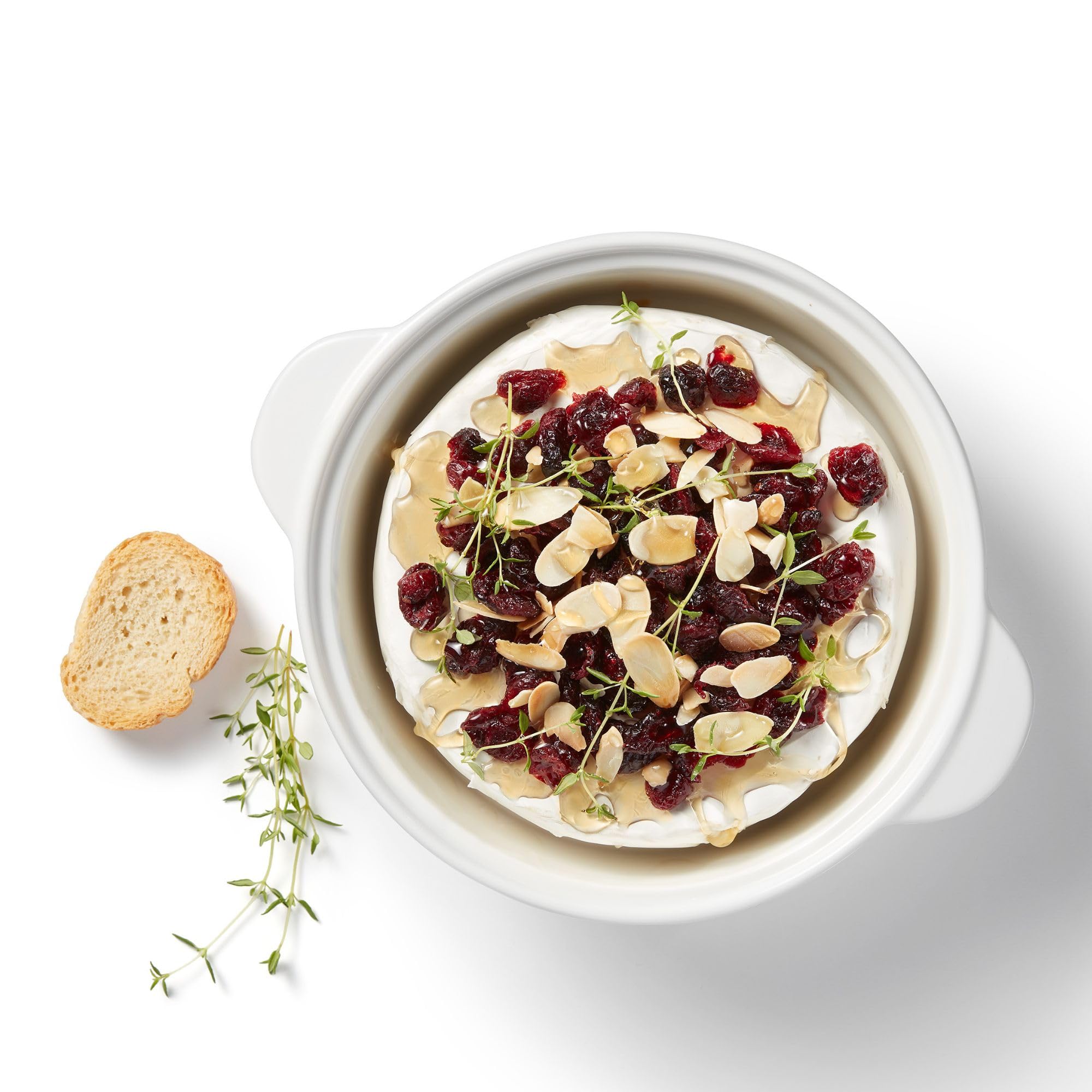 Starfrit Gourmet Bistro - Brie Baker Set - White Porcelain - Oven, Microwave and Dishwasher Safe - Versatile Use