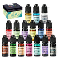 LET'S RESIN Epoxy Resin Pigment 16 Color Liquid Epoxy Resin Dye,Concentrated Paint, Colorant for Resin Coloring,Resin Jewelry DIY Making (Each 0.35oz)