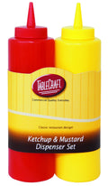 TableCraft Products Nostalgia 2-Piece Ketchup and Mustard Dispenser Set, 12-Ounce