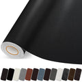 Lifenion Leather Repair Patch, 17X79 Inch Self Adhesive Leather Repair Tape, Large Vinyl Patch Kit for Couches, Sofa, Furniture, Car Seats, Office Chairs, Cabinets, Handbags（Black, 17X79 Inch）