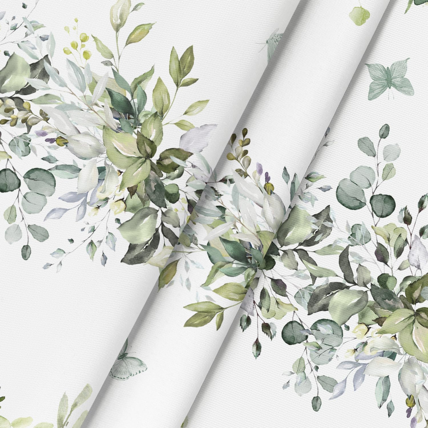 Horaldaily Spring Tablecloth 60×84 Inch Rectangular, Green Eucalyptus Washable Seasonal Table Cover for Party Picnic Dinner Decor