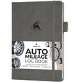 Clever Fox Auto Mileage Log Book – Vehicle Logbook with Mileage, Expense, Gas Consumption & Lubrication Trackers – Driving Logger for Car Records – A5 Size, 1,674 Mileage Entries (Grey)