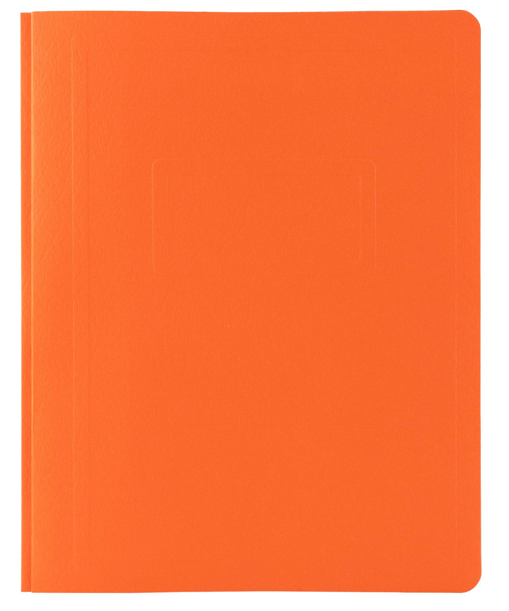 Hilroy 3-Prong Report Cover, 8-1/2” x 11”, Orange, 25 Per Pack (06203)