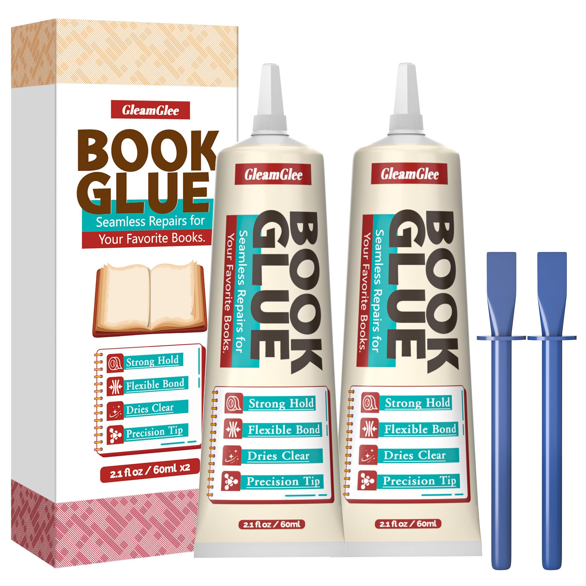 Book Glue, 120ml Permanent Bookbinding Repair Glue, Acid-Free, Dries Clear, Flexible - Ideal for Repairing Bookbinding, Framing, Collage, Paper Art and Crafts
