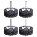 AOKLIT 2 inch Wire Wheel Brush Wire Wheel Brush for Drill Attachment，0.0118" Carbon Steel Wire, 1/4in Shank, 20000RPM，4 Pack Heavy Duty Wire Brushes Removal Paint Rust & Corrosion (4)
