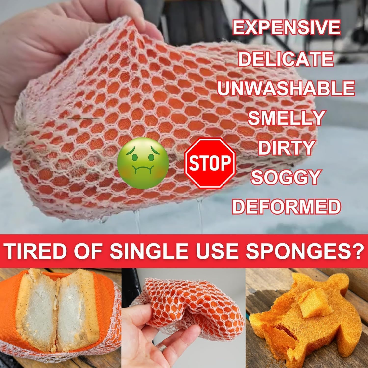 SCUMMY 2.0 Hot Tub Scum Sponge | Machine Washable | Grease & Oil Absorber | Reusable | for Bromine & Chlorine Hot Tubs | Use with Other Hot Tub Chemicals | Spa & Hot Tub Accessories | Scum Collector