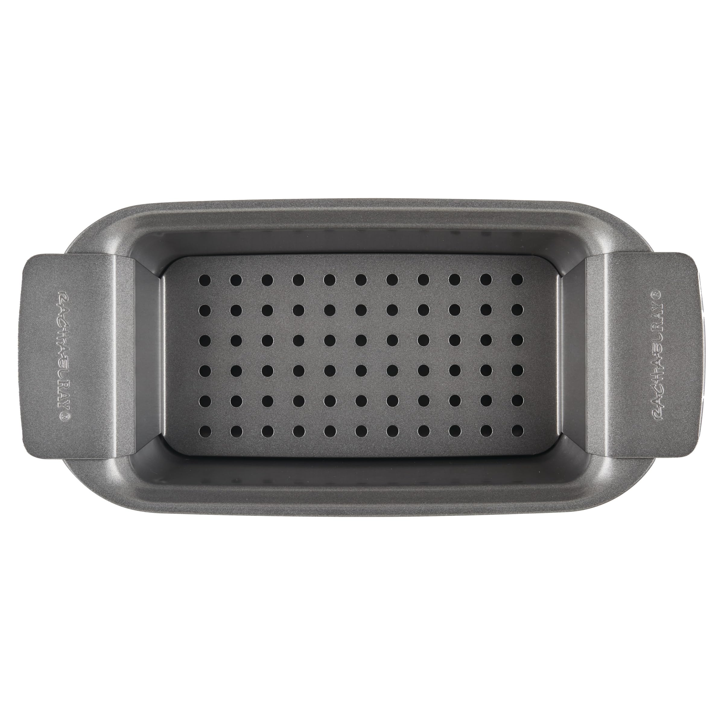 Rachael Ray 47364 Meatloaf Pan, 9" x 5", Gray
