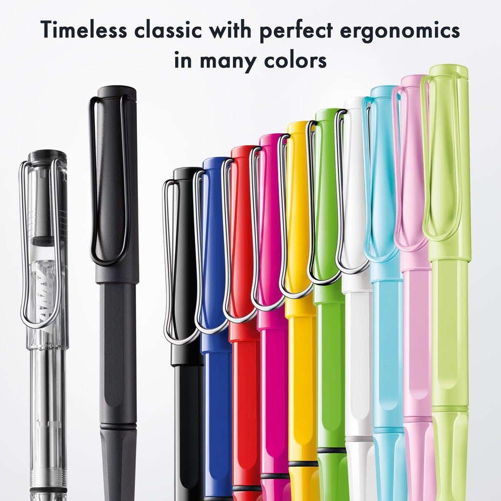 LAMY safari umbra - Rollerball Pen with ergonomic grip & line width M - for pleasant long writing - made of robust ASA plastic - including rollerball refill LAMY M 63 in blue
