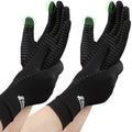 2-Pairs Pack Copper Full Finger Compression Gloves, Copper Arthritis Gloves for Women & Men Relieve Pain from Arthritis Pain, Swelling and Rheumatoid, and Everyday Hands Support (Small (Pack of 2))