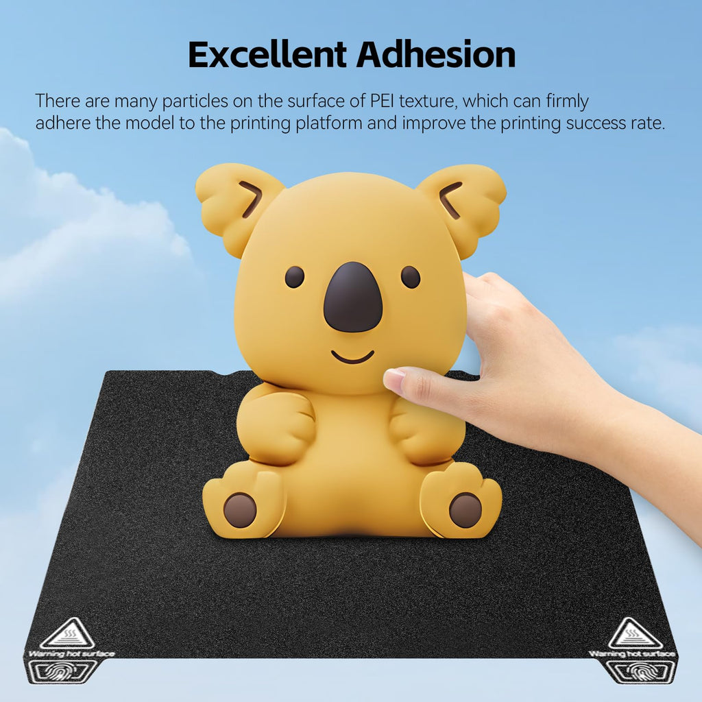 UniTak3D Ender 3V3 SE Double Sided PEI Build Plate 235 * 235mm,Smooth+Textured Heated Bed,Ender 3V3 KE Flexible Spring Bed Plate for Creality K1/K1C,Ender 3/3 Pro,Ender 3V2,Ender 3V2 Neo 3D Printer