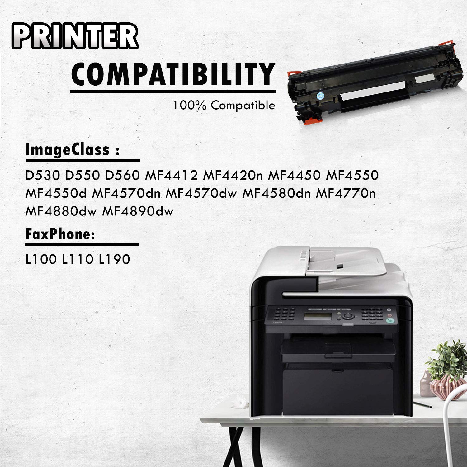 Inkfirst Compatible Toner Cartridge Replacement for Canon 128 3500B001AA imageCLASS MF4412 MF4420N MF4450 MF4550 MF4550D MF4570DN MF4580DN D550
