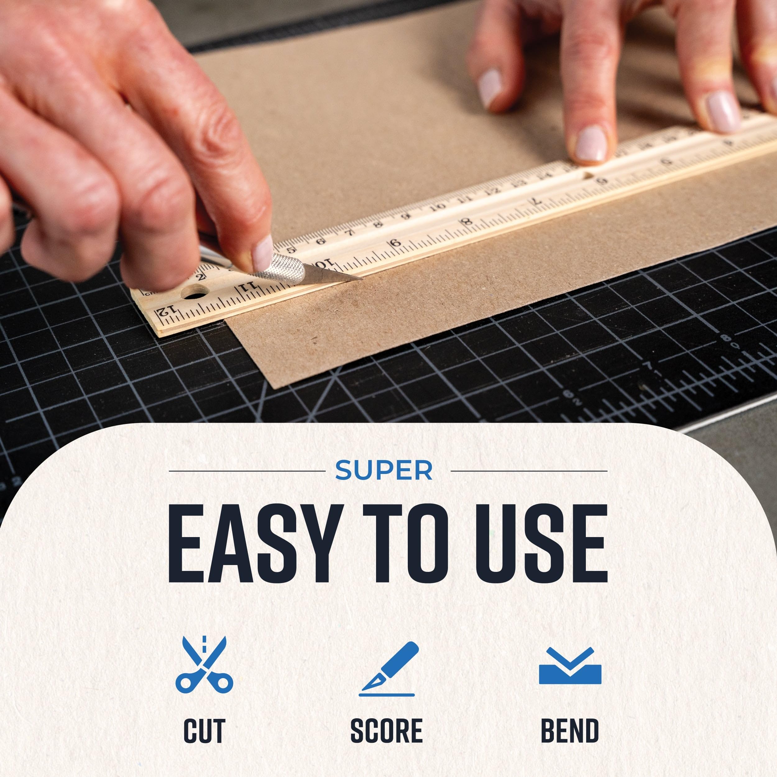 Bryco Goods 8.5" x 11" Chipboard Sheets (Pack of 100) 22 Point Chipboard - Made With 100% Recycled Material - Ideal For Framing Photos, Crafts, DIY - Thick And Durable, Keep Documents Safe In Shipping