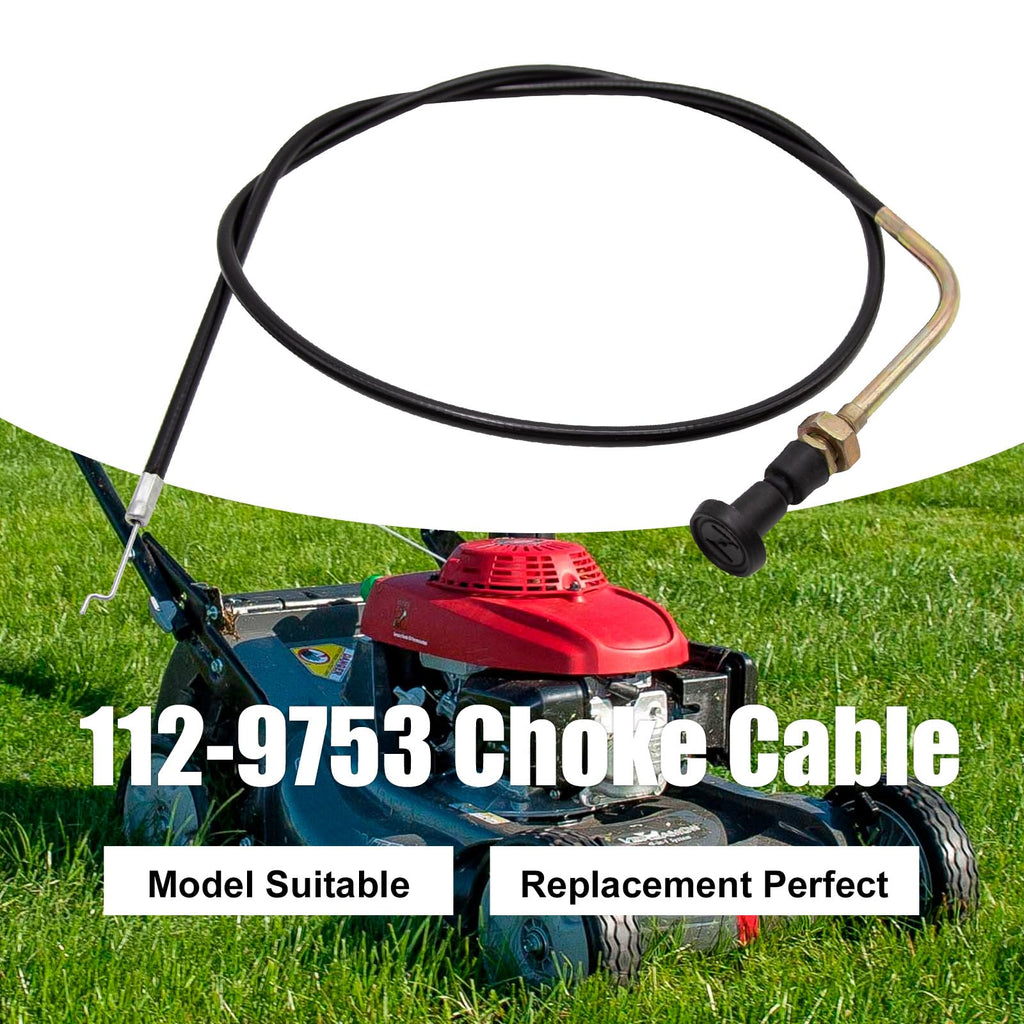 Zreneyfex 112-9753 Choke Cable Replacement for Toro TimeCutter 74365, 74366, 74374, 74376, 74386, 74387, 74390, 74395