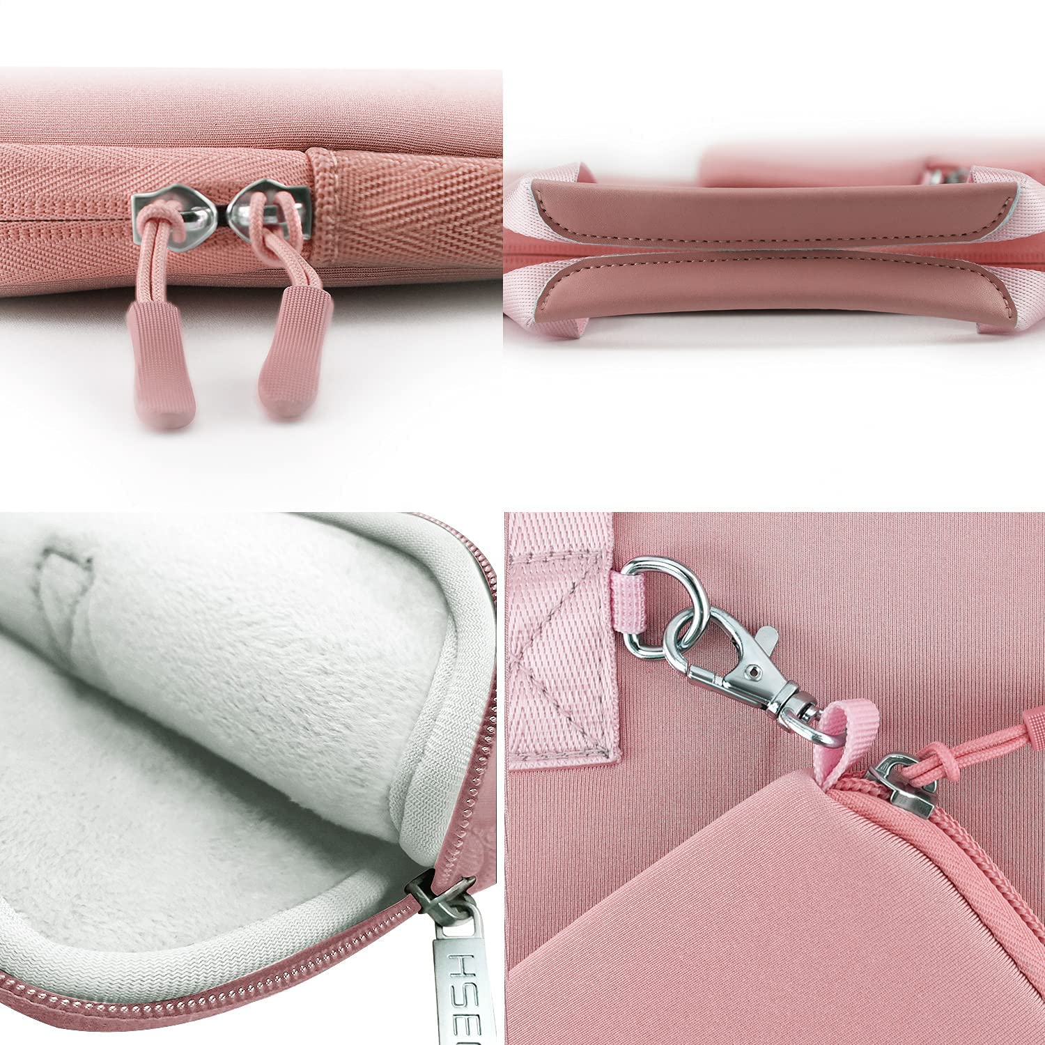 Hseok Laptop Sleeve 13.3-14 inch Case with Small Pouch, Neoprene Computer Bag Compatible with MacBook Pro 14" M4/M3/M2/M1 2025-2021, Mac Air/Pro 13.3" and Most 13-14 inch Notebooks,P02K01