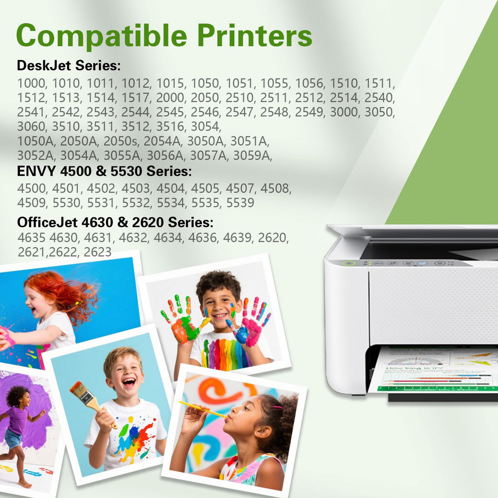 61XL Ink Cartridge Black Colour Compatible for HP 61 Ink Cartridge Compatible for HP Envy 4500 Ink fit for Envy 5530 5534 5535 DeskJet 1000 1010 2540 2541 3050 OfficeJet 4630 4635 2620 Printer(2 PACK)