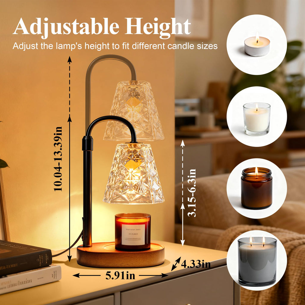 ESUNYD Candle Warmer Lamp with Timer, Birthday Gifts for Women Mom, House Warming Gifts New Home, Wax Melt Warmer for Scented Jar
