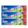Ziploc Large Food Storage Slider Bags, Puncture-Resistant with Easy Close Slider, Expandable Bottom, BPA Free, Microwave Safe, 45 Count