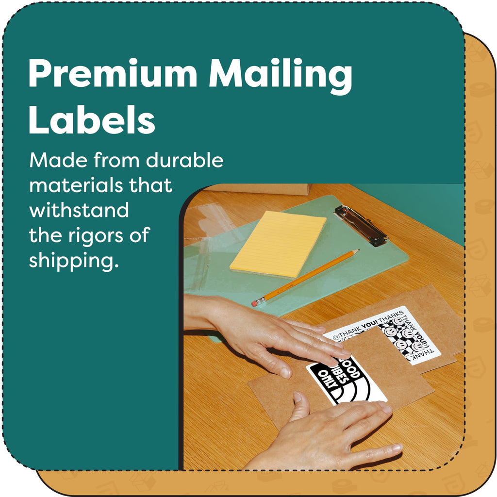 Aegis Adhesives - 1/2" X 1" Replacement for DYMO 30333 (12 Rolls/12000 Labels) Direct Thermal Small Multipurpose 2-Up Labels - Compatible with LabelWriter 450, 450 Turbo, 4XL Printers (NOT 550, 5XL)