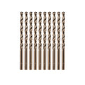 amoolo 3/16" Cobalt Drill Bit(10 Pcs), M35 HSS Metal Drill Bit Set for Hard Metal, Stainless Steel, Cast Iron