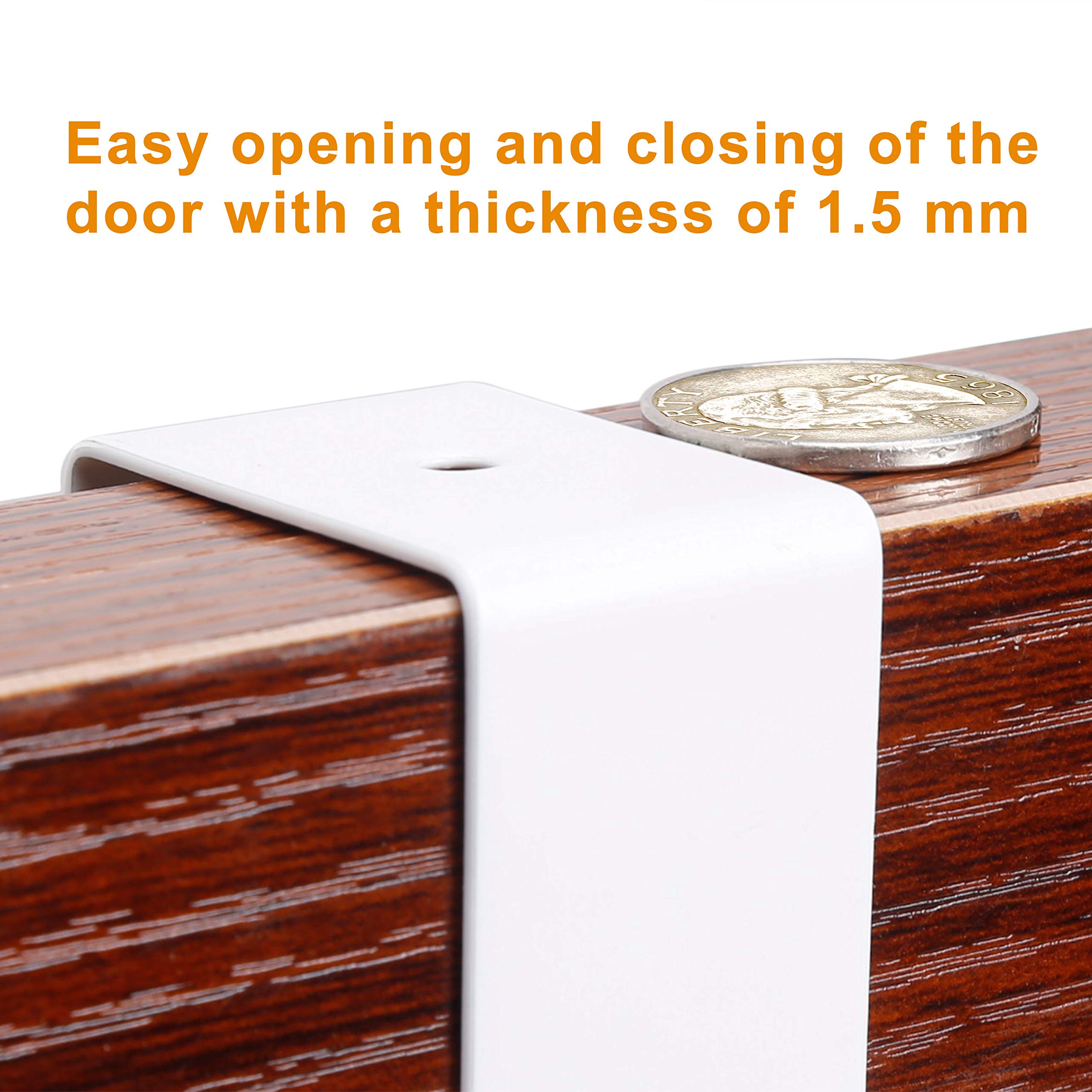 SKOLOO Over The Door Hook, Door Hanger Hooks for Hanging Clothes, Towels, Coats, Hats, Over The Door Towel Hook - White, Assembly Required