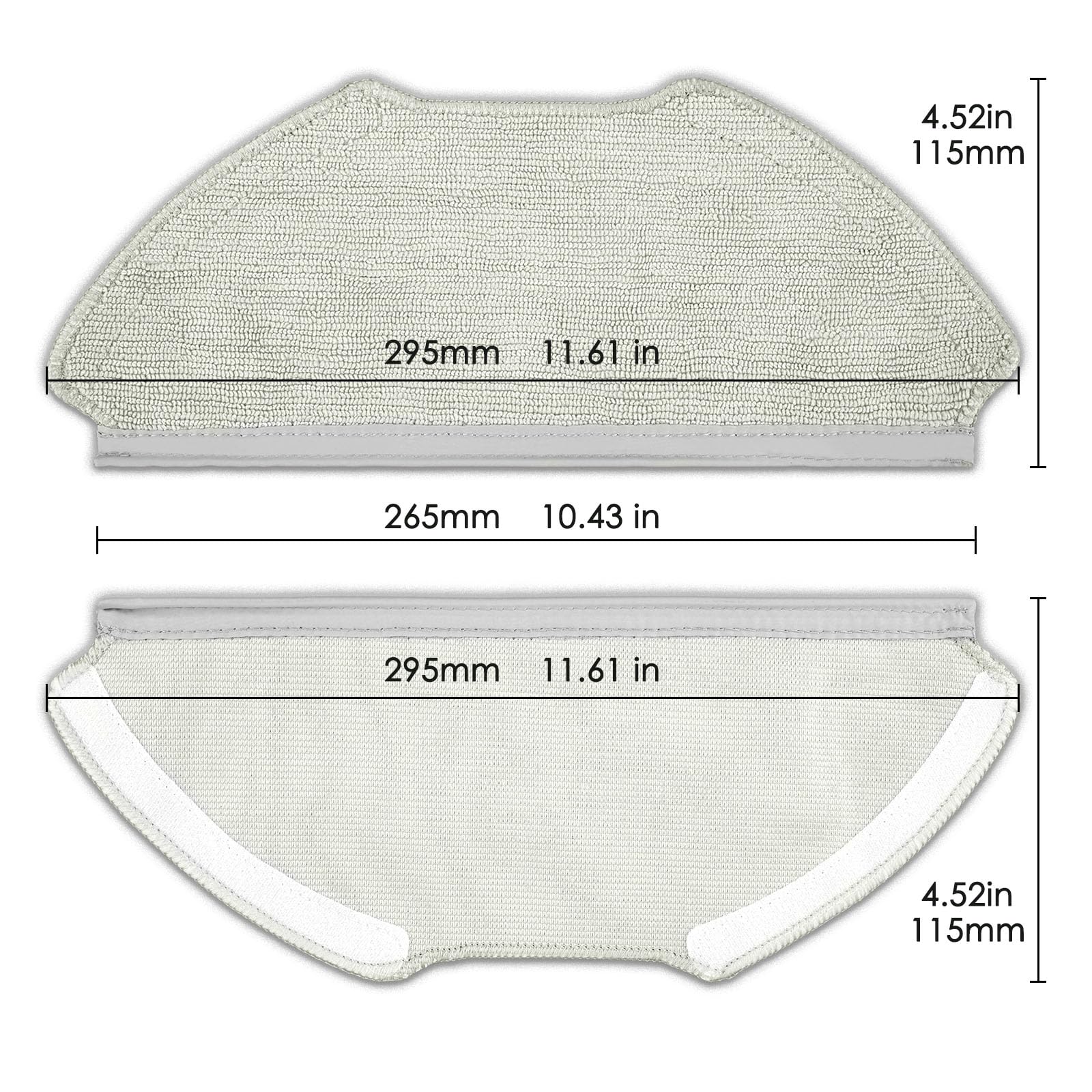 (4 Pack) T20+ Replacement Mop Pads Compatible with Airrobo T20+ Robot Vacuum Cleaner, Washable Replacement Mop Cloths, Mop Pad Accessories Kit