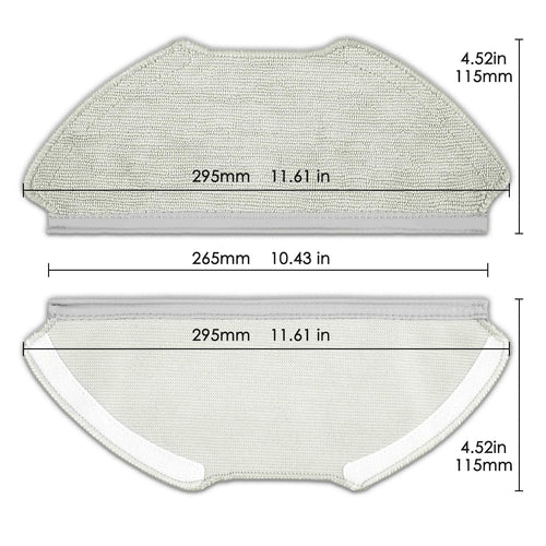 (4 Pack) T20+ Replacement Mop Pads Compatible with Airrobo T20+ Robot Vacuum Cleaner, Washable Replacement Mop Cloths, Mop Pad Accessories Kit