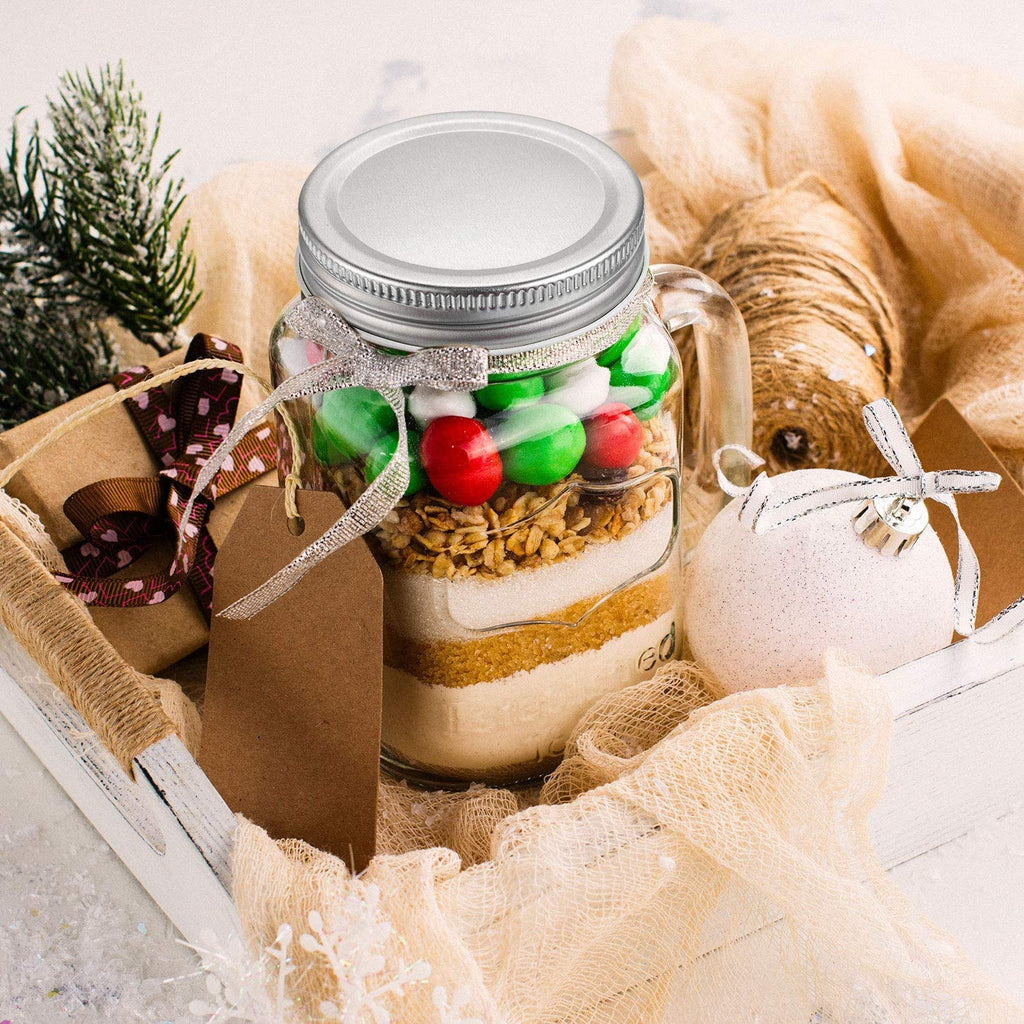30 Packs Mason Jar Lids Regular Mouth Leak Proof Secure Mason Storage Solid Caps (Silver)