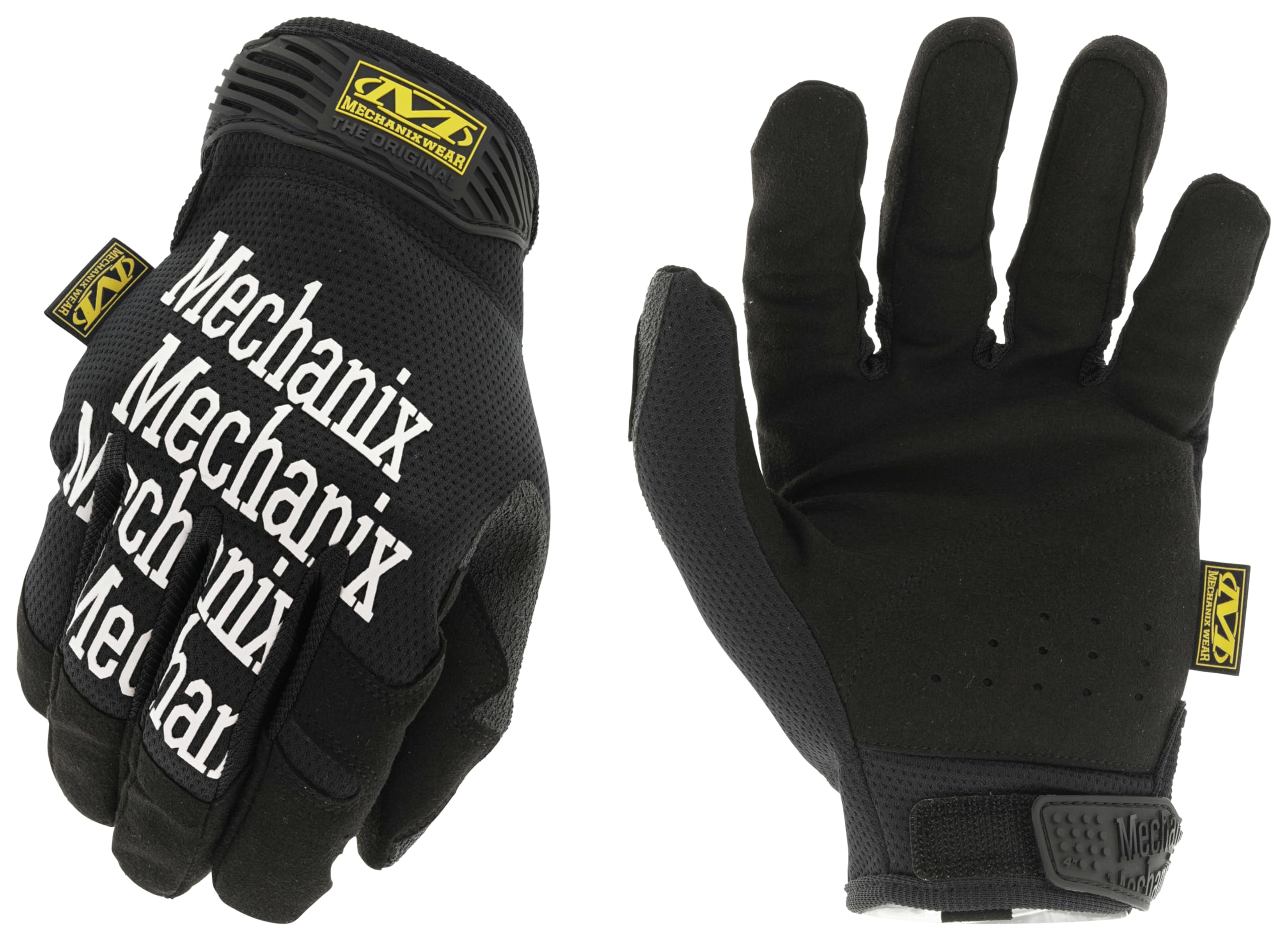 Mechanix Wear: The Original Work Glove with Secure Fit, Synthetic Leather Performance Gloves for Multi-purpose Use, Durable, Touchscreen Capable Safety Gloves for Men (Black, Large)