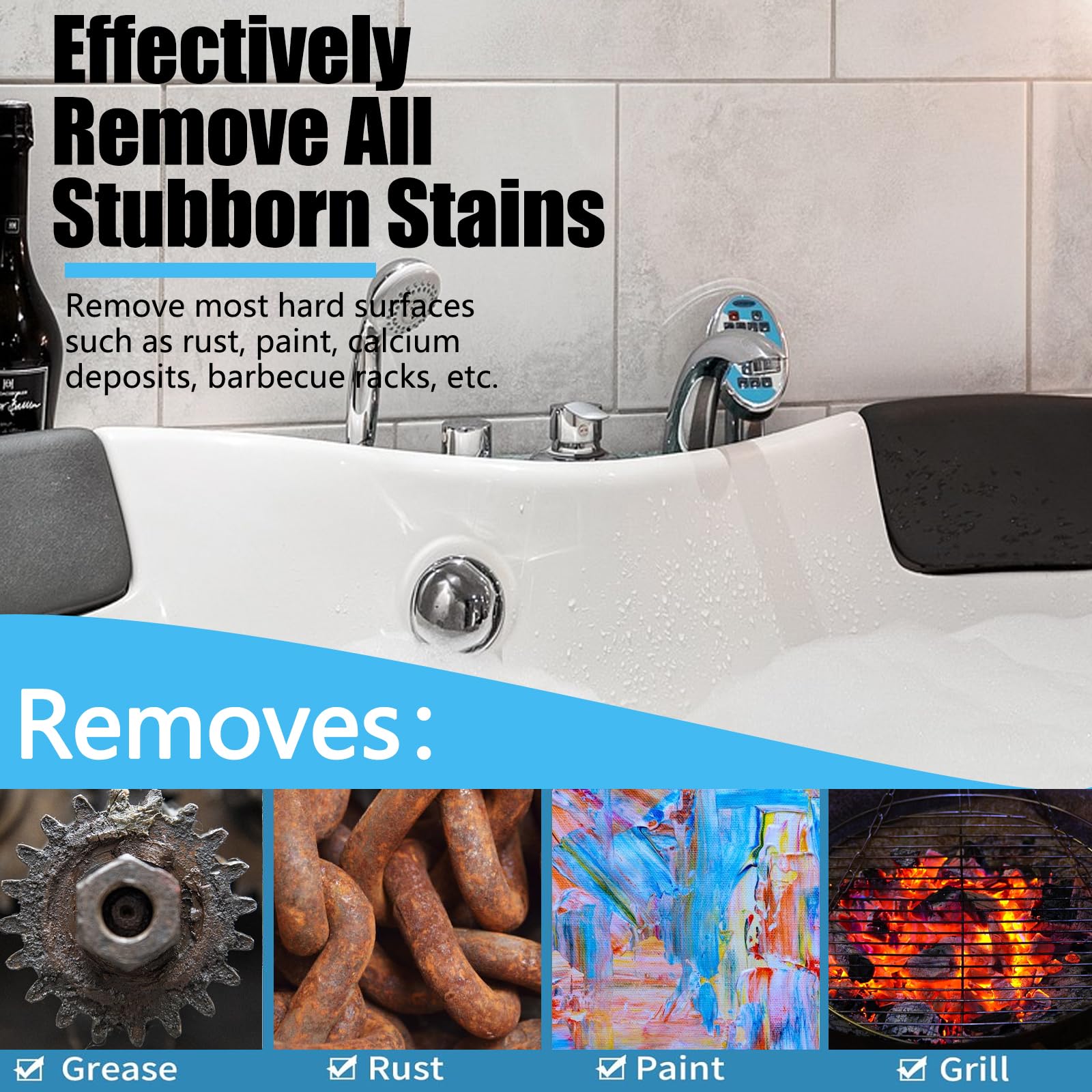 Qiveaory 2024 New Upgrade Toilet Cleaning Screens 50pcs Toilet Cleaner Hard Water 5.5 x 4 Inch Flexible Scrubbing Pads Remove Calcium Deposits Carbon Rust for Toilet Kitchen