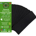 Air Vent Filters, 4"x10" Vent Filters, Activated Carbon Air Filters for Home, Floor Registers, Diffusers, Air Purifiers. Air Conditioner Filter, Fits 10"x4"-10"x3"-10"x2" Vents. 2mm 12-Pack