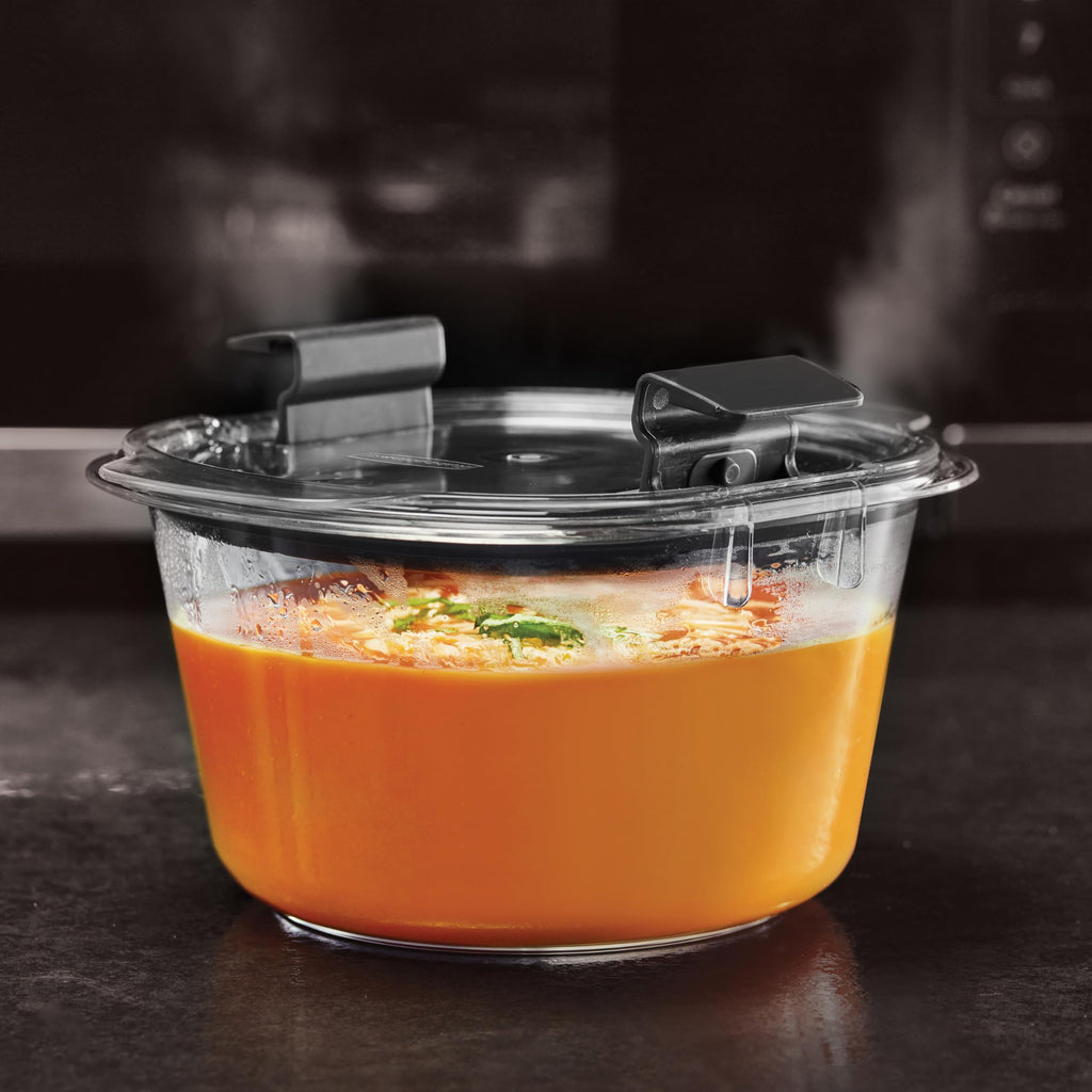 Rubbermaid Brilliance Round Leak Proof Food Storage Containers, 6 Piece Set