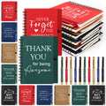 20 Pcs/10 Set Thank You Gifts Bulk Motivational Spiral Notebook and Inspirational Ballpoint Pen Employee Appreciation Journals Notepads Funny Ballpoint Pen Set for Office School Staff Coworker Teacher