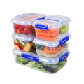 Sistema KLIP IT PLUS Food Storage Containers, Leak-Proof Seal, Airtight & Stackable Meal Prep Container Set with Lids, School Lunch Boxes & Snack Boxes, BPA-Free, 6 Count (3 x 1L, 2 x 400mL, 1 x 2.2L)