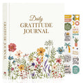 Lanpn Daily Gratitude Journal for Woman Men, 4 Month Affirmation & Mindfulness Planner, 7.8"x9.2" The 5 Minute Grateful Guided Diary, Undated Reflection Notebook with Positivity Prompts & Quotes