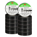 3M Temflex 175, Vinyl Electrical Tape, Black, 3/4in x 60ft, 10 Rolls