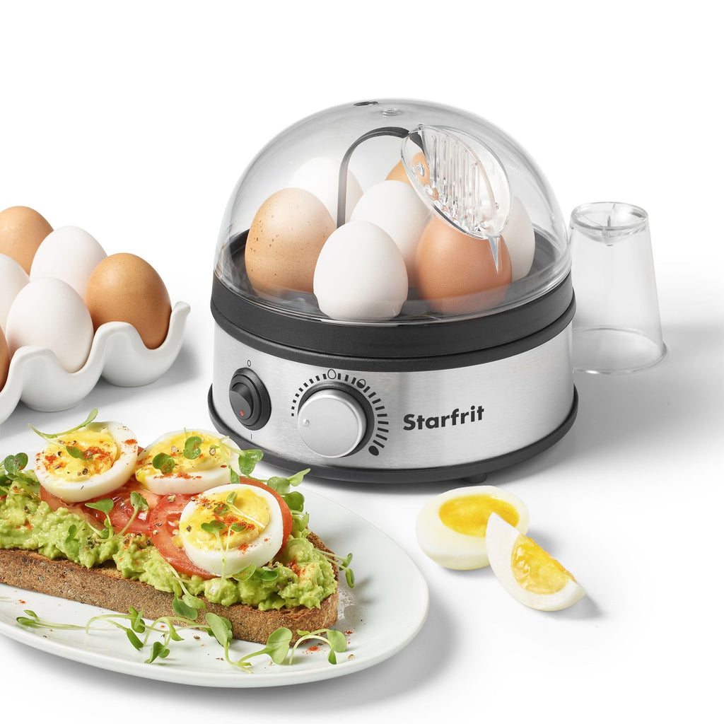 Starfrit 7-Egg Cooker with Measuring Cup - Dry Boil Protection - 3 Settings