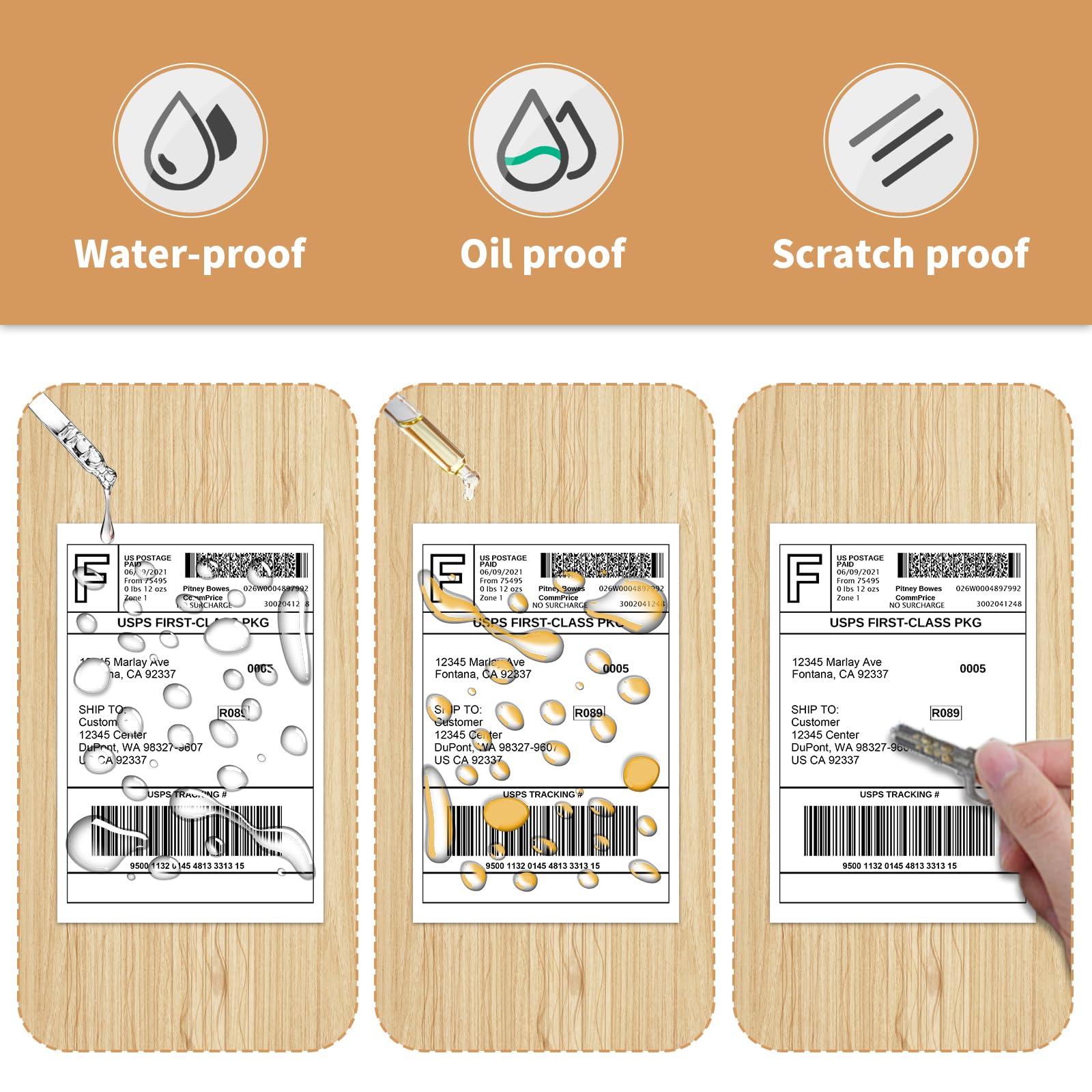 MBLABEL Thermal Direct Labels 1 Stack, 4"x6" Fanfold Thermal Labels, Thermal Shipping Labels Compatible with Zebra, MUNBYN and Rollo, Permanent Adhesive (1000 Labels)