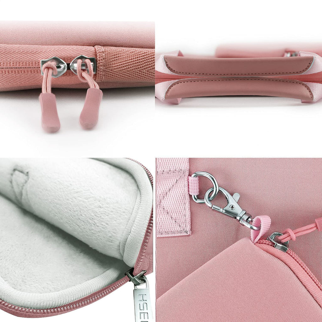 Hseok Laptop Sleeve 14 inch Case with Small Pouch, Neoprene Computer Bag Compatible with MacBook Pro 14" M4/M3/M2/M1 2025-2021, MacBook Air/Pro 13" and Most 14 inch Notebooks，P01K01