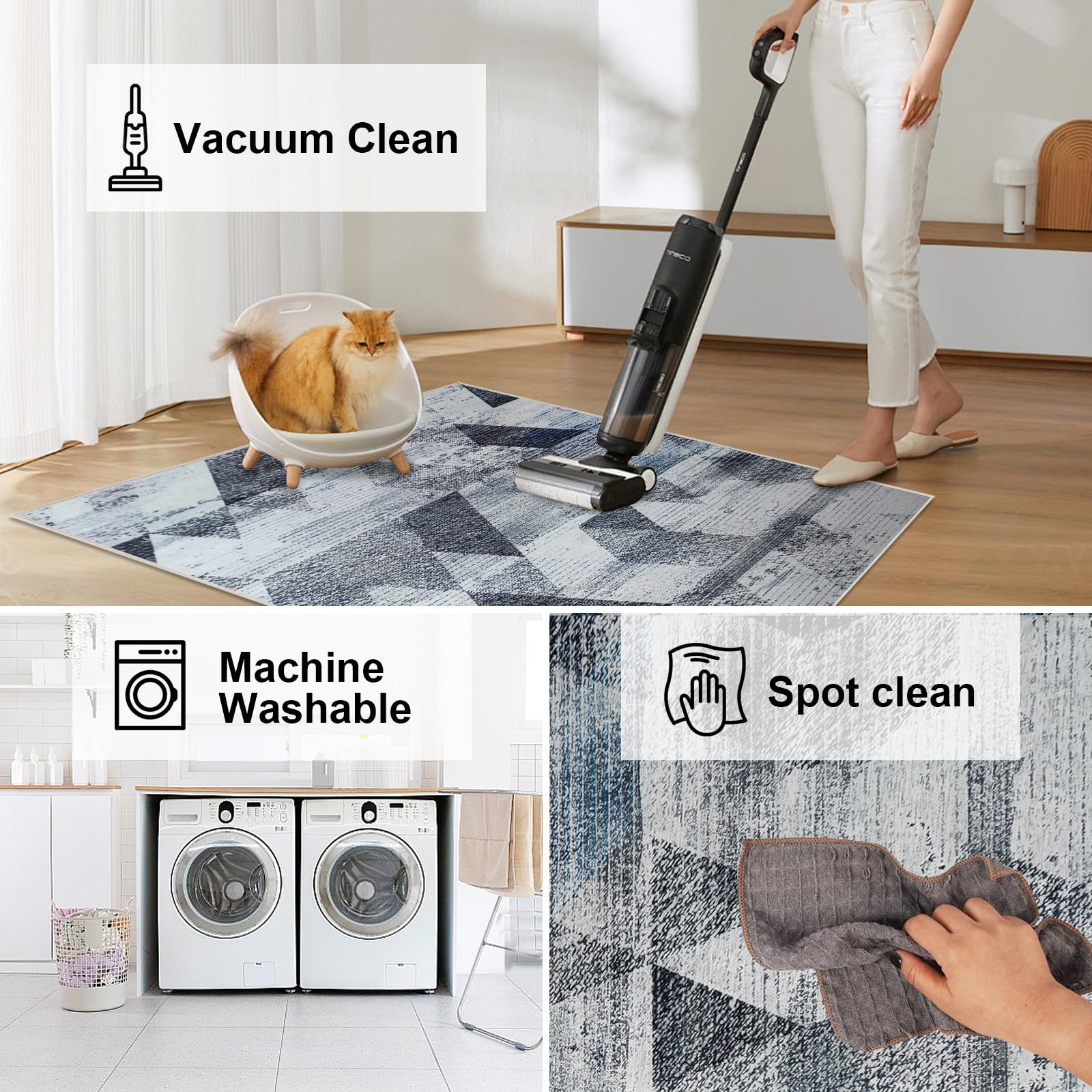 Office Chair Mat 35"x47", Chair Mat for Hardwood Floor, Non-Slip Computer Chair Mats, Mats for Under Desk Chairs, Desk Chair Mats Floors Protector for Office Home, Floor Mat for Offices Chair